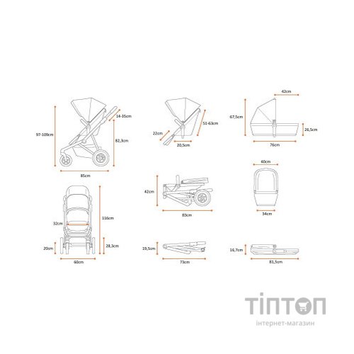 Коляска Thule Sleek Navy blue (TH11000005)