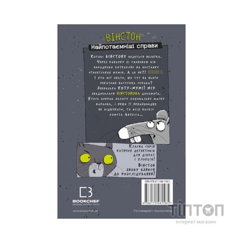 Комікс Вінстон. Найпотаємніші справи: Прокляття вартового кота - Фрауке Шойнеманн BookChef (9786175481585)