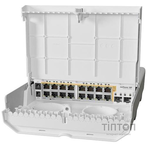 Комутатор мережевий Mikrotik CRS318-16P-2S+OUT
