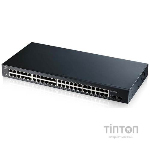 Коммутатор ZYXEL GS1900-48 (GS1900-48-EU0102F) (48xGE, 2xSFP, WebSmart)