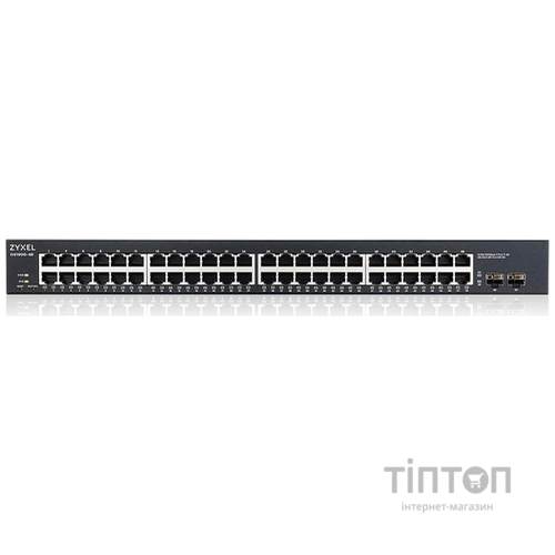 Коммутатор ZYXEL GS1900-48 (GS1900-48-EU0102F) (48xGE, 2xSFP, WebSmart)