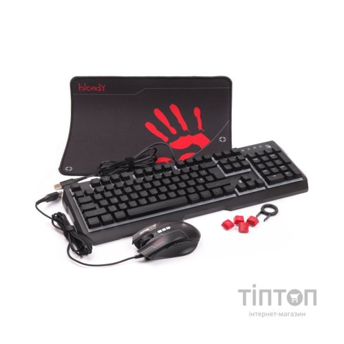 Комплект A4Tech Bloody B1700 USB Black (Bloody B1700 Black)