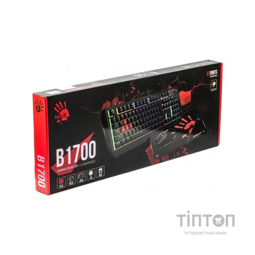 Комплект A4Tech Bloody B1700 USB Black (Bloody B1700 Black)