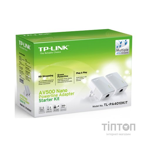 Комплект адаптерів Powerline TP-Link TL-PA4010KIT