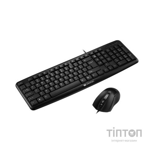 Комплект Canyon SET-1 Water resistant USB UA Black (CNE-CSET1)