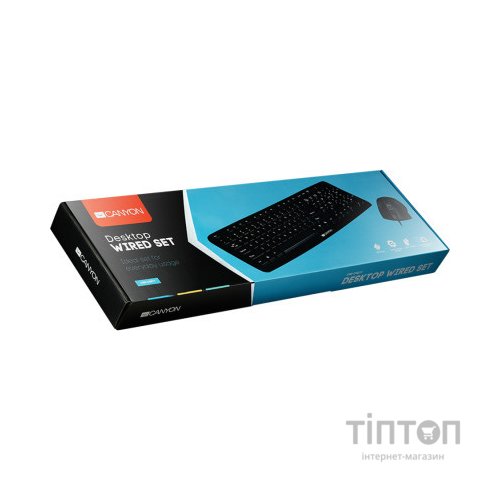 Комплект Canyon SET-1 Water resistant USB UA Black (CNE-CSET1)