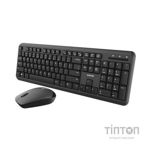 Комплект Canyon SET-W20 Velvet Wireless Silent UA Black (CNS-HSETW02)