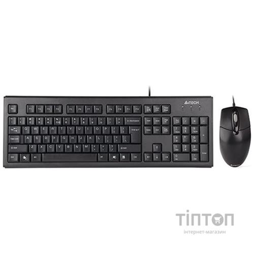 Комплект клавіатура+миша A4tech KR-8372 USB Black (KR-8372 (Black))