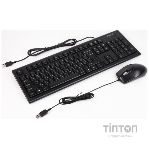 Комплект клавіатура+миша A4tech KR-8372 USB Black (KR-8372 (Black))
