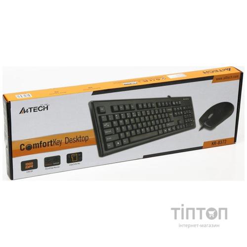 Комплект клавіатура+миша A4tech KR-8372 USB Black (KR-8372 (Black))
