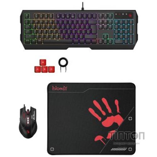 Комплект (клавиатура, мышь) A4Tech B1700 Bloody Black