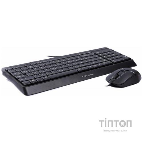 Комплект (клавиатура, мышь) A4Tech F1512 Black USB