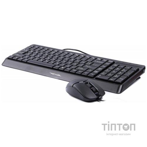 Комплект (клавиатура, мышь) A4Tech F1512 Black USB