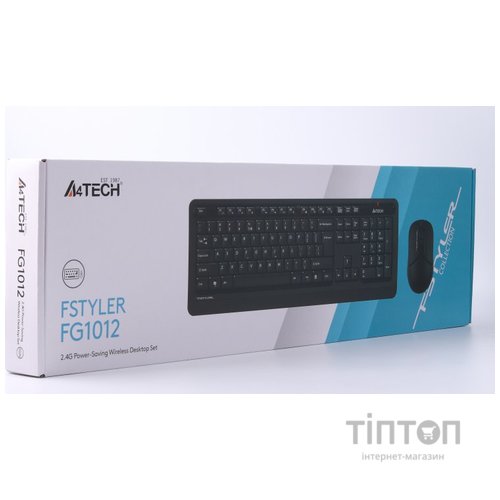 Комплект (клавиатура, мышь) беспроводной A4Tech FG1012 Black USB