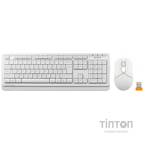 Комплект (клавиатура, мышь) беспроводной A4Tech FG1012 White USB