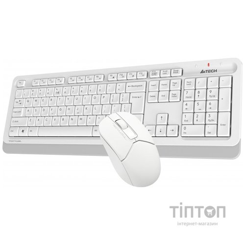 Комплект (клавиатура, мышь) беспроводной A4Tech FG1012 White USB