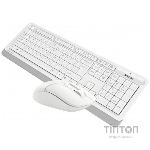 Комплект (клавиатура, мышь) беспроводной A4Tech FG1012 White USB