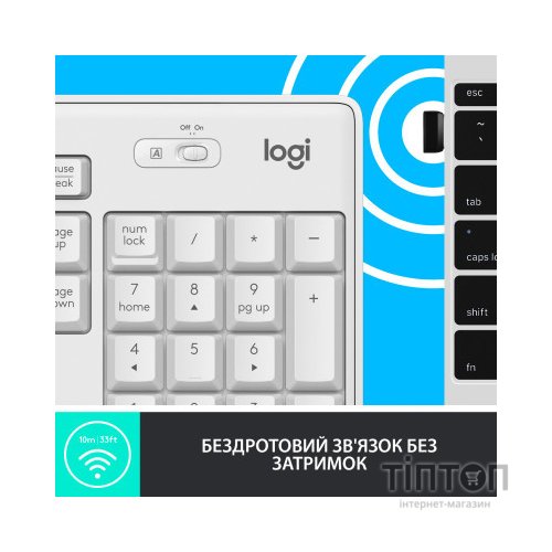 Комплект Logitech MK295 Silent UA Off-White (920-009824)