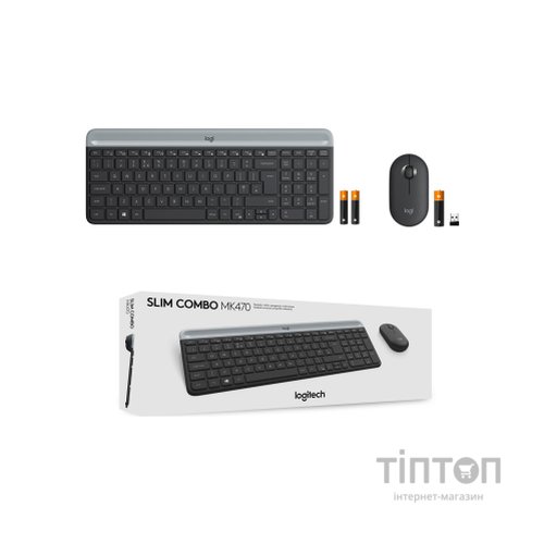 Комплект Logitech MK470 Slim Wireless UA Graphite (920-009204)