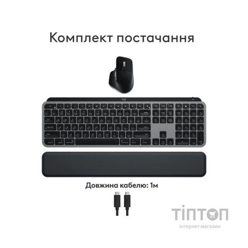 Комплект Logitech MX Keys S Combo для MAC Bluetooth/Wireles UA Space Grey (920-012845)