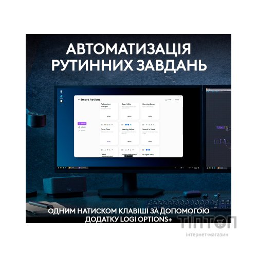 Комплект Logitech MX Keys S Plus Palmrest Wireless UA Graphite (920-011614)