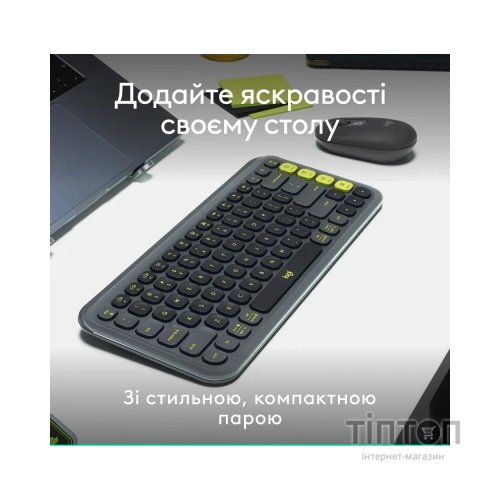 Комплект Logitech POP Icon Combo Bluetooth UA Graphite (920-013156)