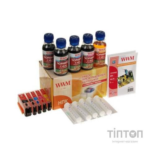 Комплект перезаправних картриджів WWM CANON MG5440/MG5540/MG6440 +chip (RC.CLI-451) з чіпами