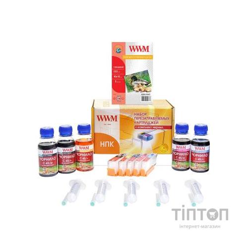 Комплект перезаправних картриджів WWM CANON MG5440/MG5540/MG6440 (RC.CLI451ARC)