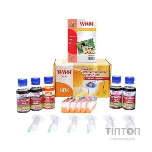 Комплект перезаправних картриджів WWM CANON MG5740/6840 (BP/B/C/M/Y) +chip (RC.CLI471ARC)