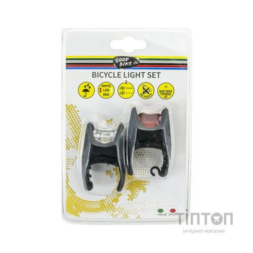 Комплект велофар Good Bike Eclipse 2 режима 2 LED (92330-IS)