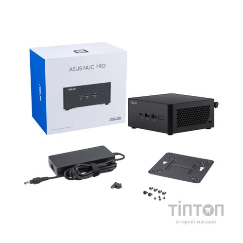Комп'ютер ASUS NUC 14PRO RNUC14RVHI300002I / Core 3 100U, M.2 22x80 NVMe, 22x42 NVMe/2.5'' SATA (90AR0072-M00040)