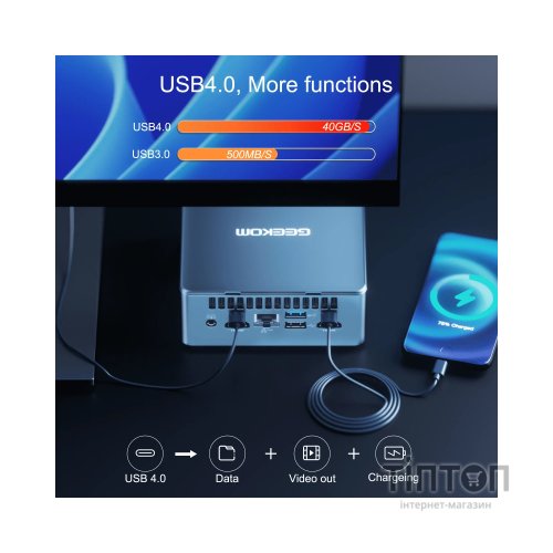 Комп'ютер GEEKOM Mini IT13 / i7-13620H, 32GB, SSD 1TB, WIN11 Pro (GMIT13i713620-321T-EU)