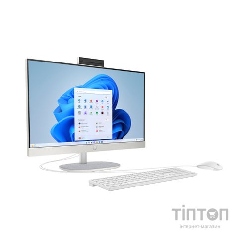 Комп'ютер HP 24-cr1002ua AiO / Ultra7-155U, 16, 512, WiFi, Cam, K&M (AE0P5EA)