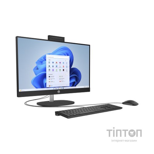 Комп'ютер HP 24-cr1007ua AiO / Ultra5-125U, 16, 512, WiFi, Cam, K&M (AE0P6EA)
