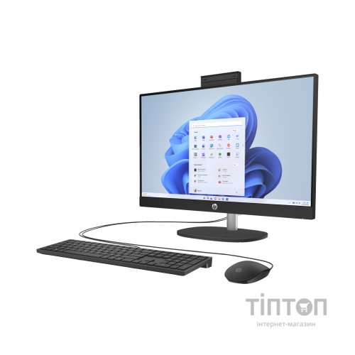 Комп'ютер HP 24-cr1007ua AiO / Ultra5-125U, 16, 512, WiFi, Cam, K&M (AE0P6EA)