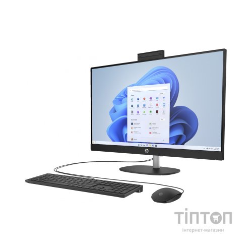 Комп'ютер HP 27-cr0072ua AiO / i3-N300, 8, 512, WiFi, Cam, K&M (AE0Q0EA)
