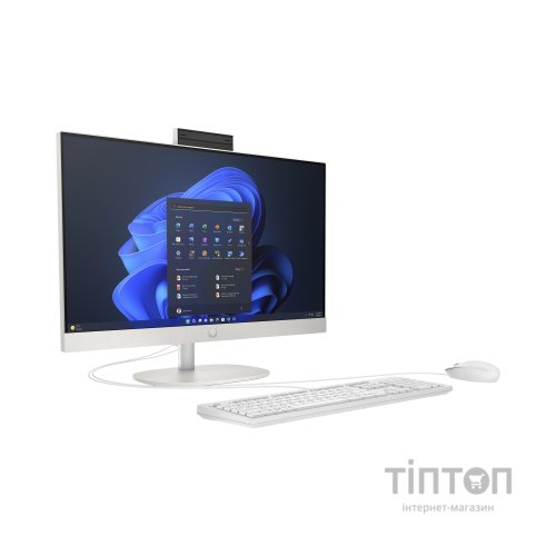 Комп'ютер HP ProOne 245 G10 AiO / Ryzen5 7520U, 16, 512, Cam, WiFi, K&M, W11P64 (936K4EA)