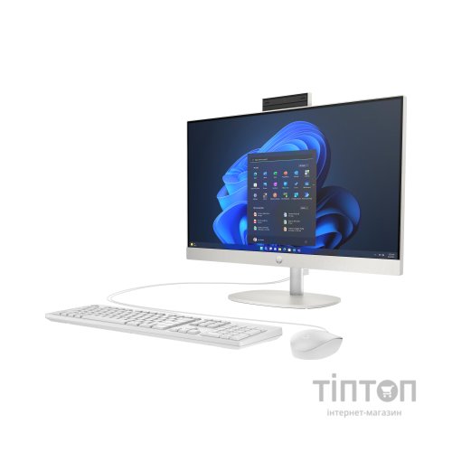 Комп'ютер HP ProOne 245 G10 AiO / Ryzen5 7520U, 16, 512, Cam, WiFi, K&M, W11P64 (936K4EA)