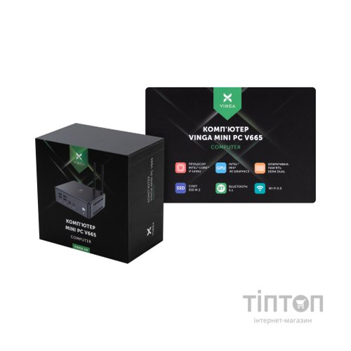 Комп'ютер Vinga Mini PC V665 (V6651255U.16256W1P)