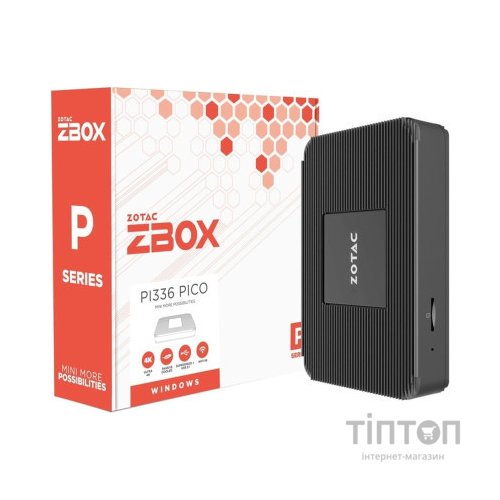 Комп'ютер Zotac PI336 pico / Celeron N6211, 4GB LPDDR4x onboard, 128GB eMMC, WIFI, BT, DP/HDMI, W11Pro (ZBOX-PI336-W5C)