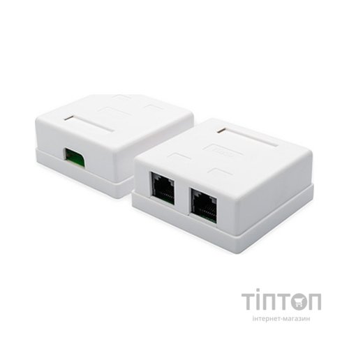 Комп'ютерна розетка Atcom RJ45 x2 UTP 5e (15254)