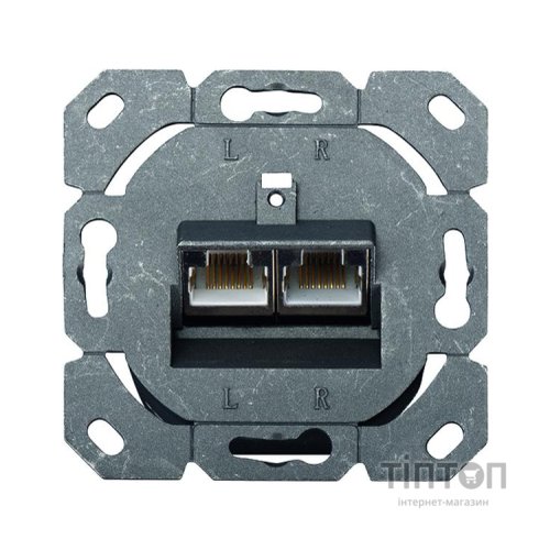 Комп'ютерна розетка Digitus 2xRJ45 FTP, для відкритої проводки (DN-9002-N)