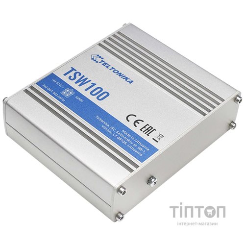 Комутатор 4xRJ-45 PoE (802.3af, 802.3at),1xRJ-45,L AN/WAN TSW100