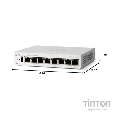 Комутатор мережевий Cisco C1200-8T-D