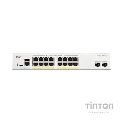 Комутатор мережевий Cisco C1300-16P-2G
