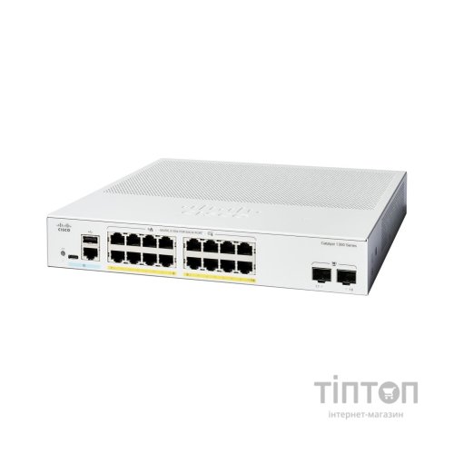 Комутатор мережевий Cisco C1300-16P-2G