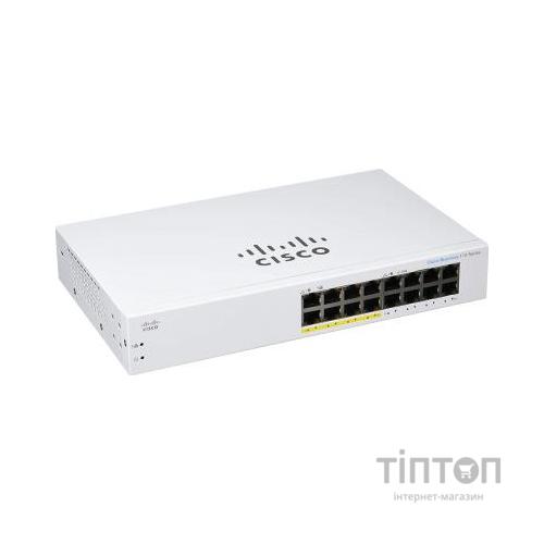 Комутатор мережевий Cisco CBS110-16PP-EU