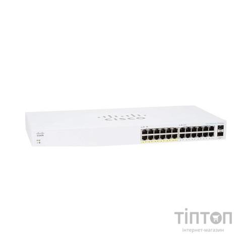 Комутатор мережевий Cisco CBS110-24PP-EU