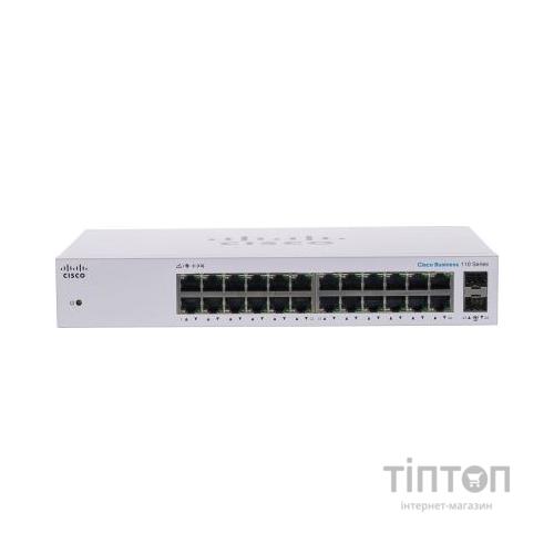 Комутатор мережевий Cisco CBS110-24T-EU