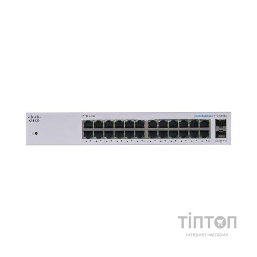 Комутатор мережевий Cisco CBS110-24T-EU